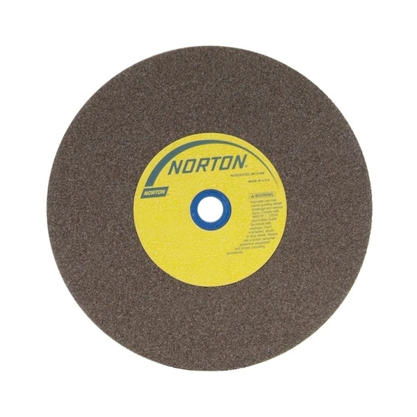 Norton Co Grinding Wheel, Bench and Pedestal, Type 1 - Gemini, Aluminum Oxide, 10 x 1-1/4 x 1-1/4, Medium 662531-61395 - main